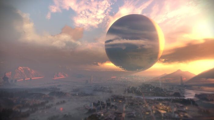 Destiny Traveler Above Earth's Last City