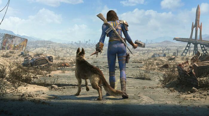 Fallout 4 Female Survivor Dogmeat
