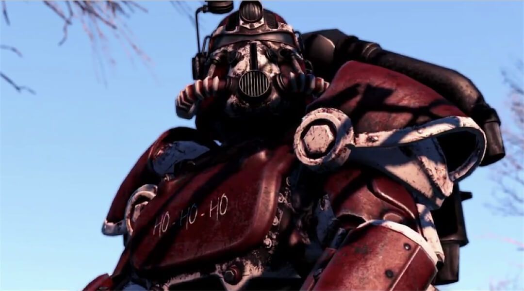 Fallout 4's Santa Claus Wears Power Armor with Mini-Gun