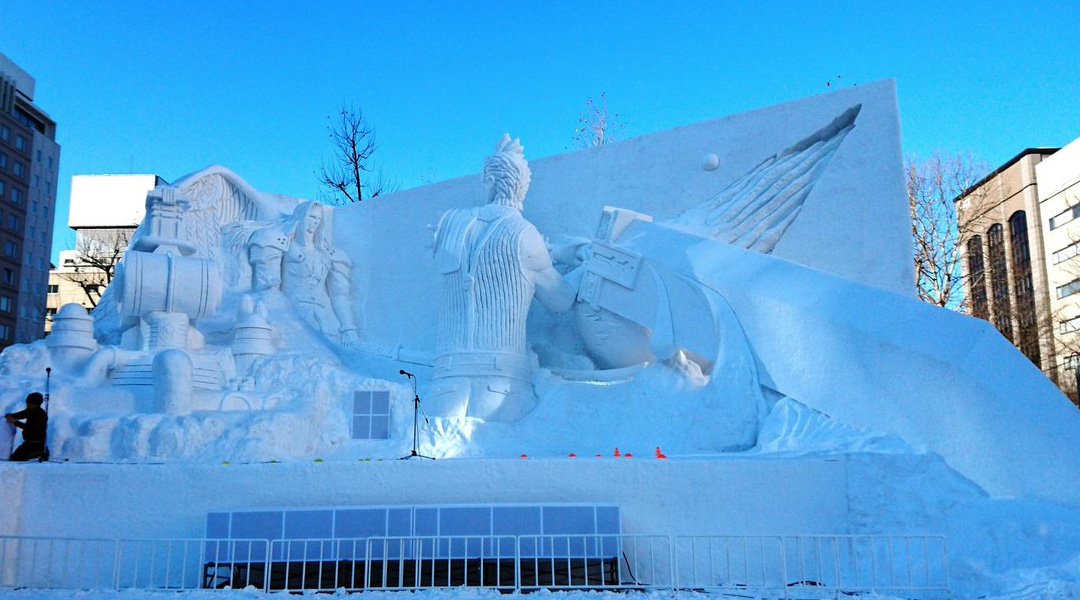 GR Pick: Massive Final Fantasy 7 Snow Sculpture