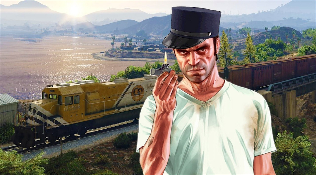 Grand Theft Auto 5 Mod Puts 100 Tanks vs. 1 Train