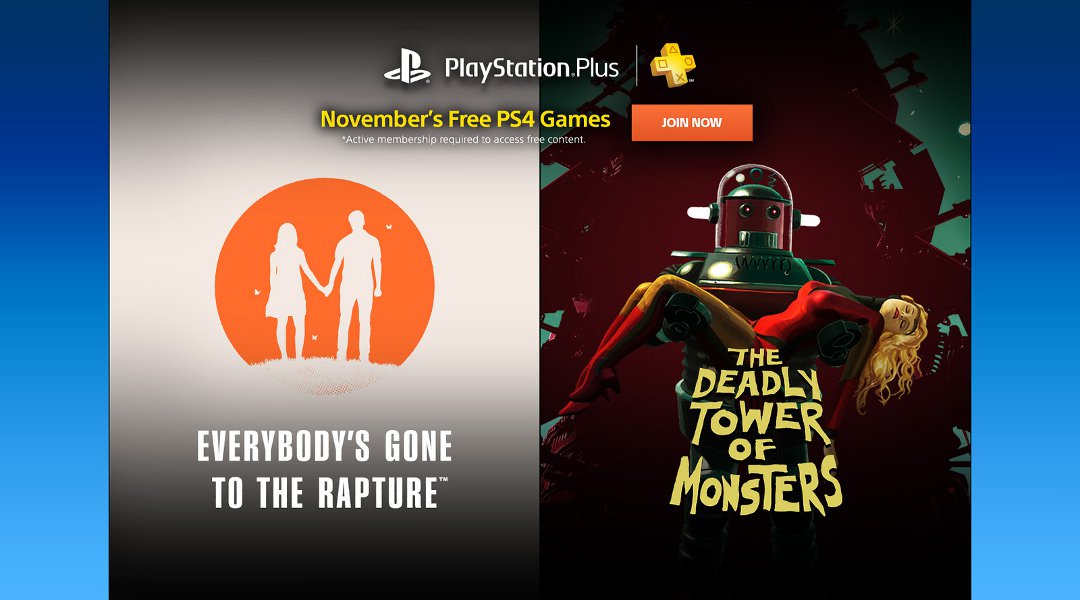 Free PlayStation Plus Games for November 2016