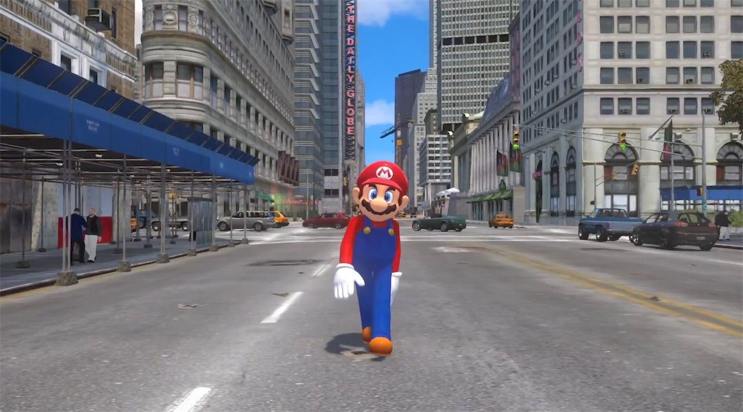 Super Mario Odyssey Meets GTA 4