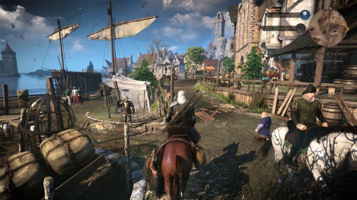 witcher 3 horse riding town