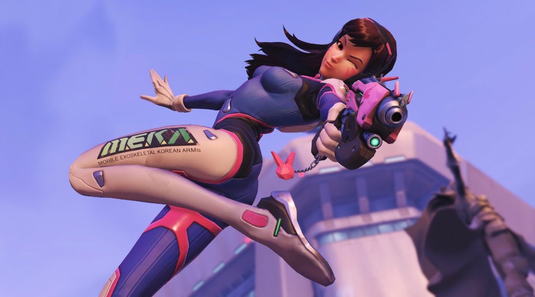 Overwatch Bug Sends D.Va Flying Out of the Map