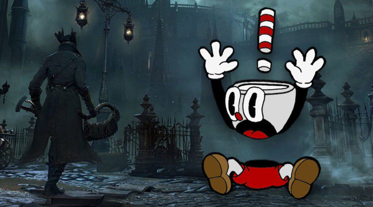 Cuphead Meets Bloodborne in Crossover Image