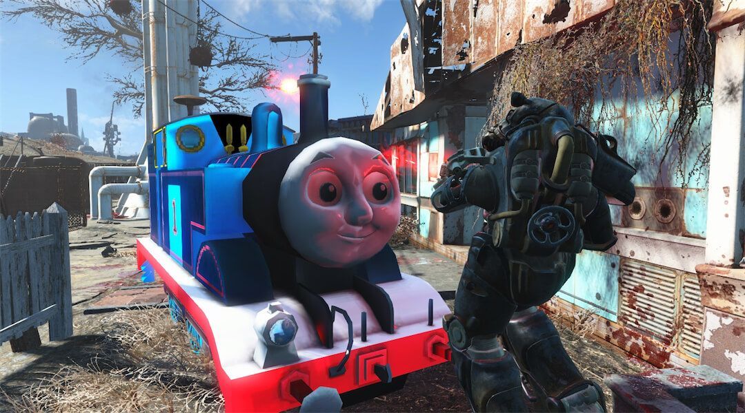 Fallout 4 Mod Makes Deathclaws Thomas the Tank Engine
