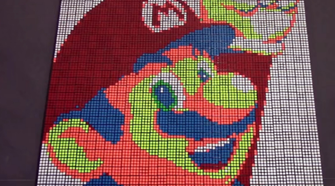 GR Pick: Mario Animation Made From Rubik's Cubes